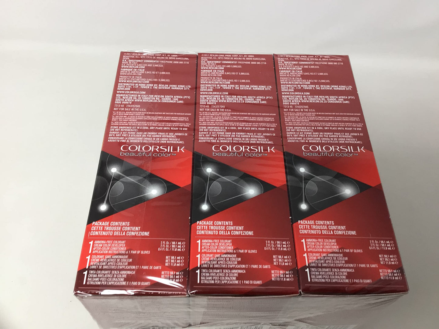 Revlon ColorSilk Beautiful Color Permanent Hair Color 45 Bright Auburn 1 EA - Buy Packs and SAVE (Pack of 6)