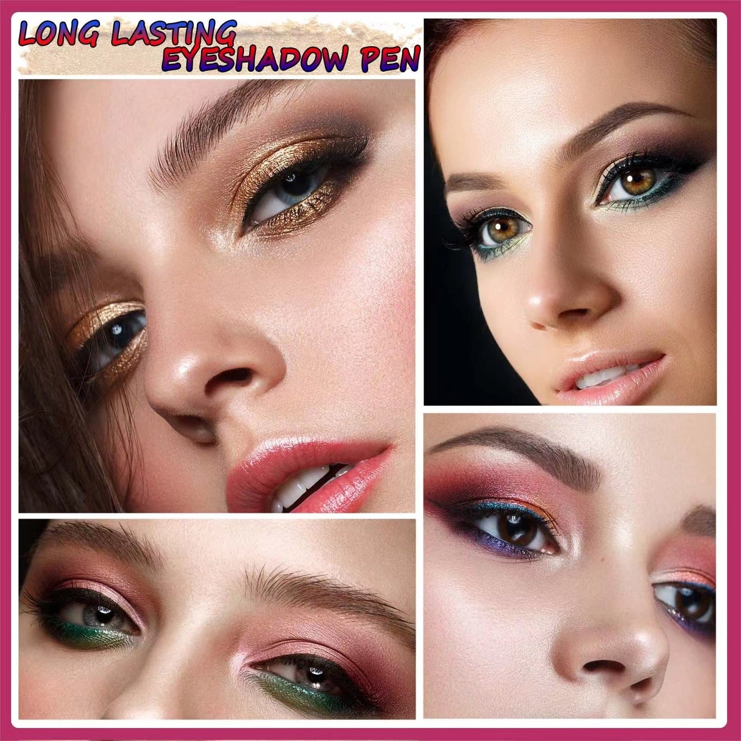LGSZGDCN Eyeshadow stick Glitter Primer Palette Metallic Matte Shimmer Cream Eye Shadow Pencil Crayon Smooth Long Lasting Waterproof Highlighter