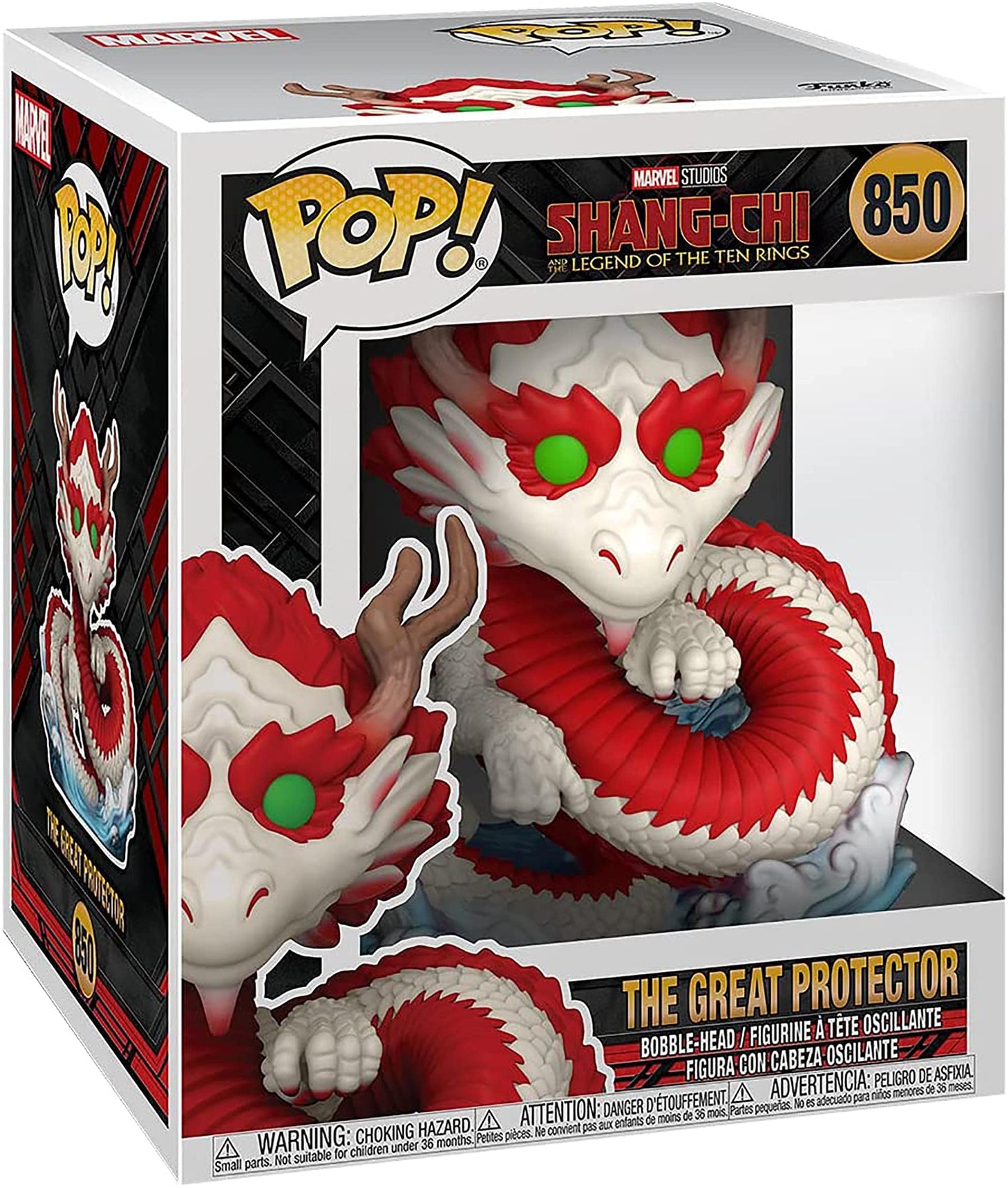 Funko POP Super Marvel: Shang Chi and The Legend of The Ten Rings - 6" The Great Protector,Multicolor,52882