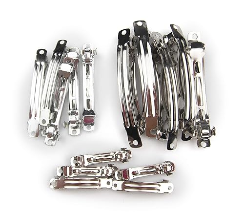 DIY Hair Clip Kit: 15pcs Assorted Size French Style Barrette Hair Clip 40mm 60mm 80mm