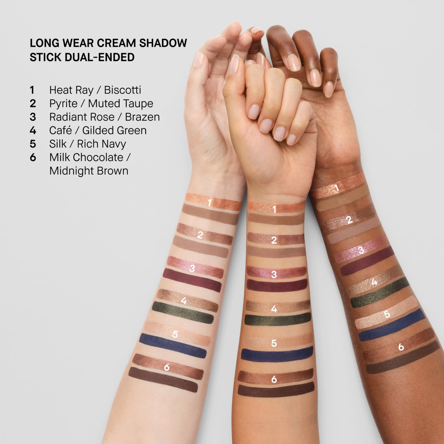 Bobbi Brown Dual-Ended Long-Wear Cream Shadow Stick | Swipe & Go Cream Eyeshadow Stick | 24-Hour Wear for Effortless Eyes, 0.06 Ounce, Pyrite/Muted