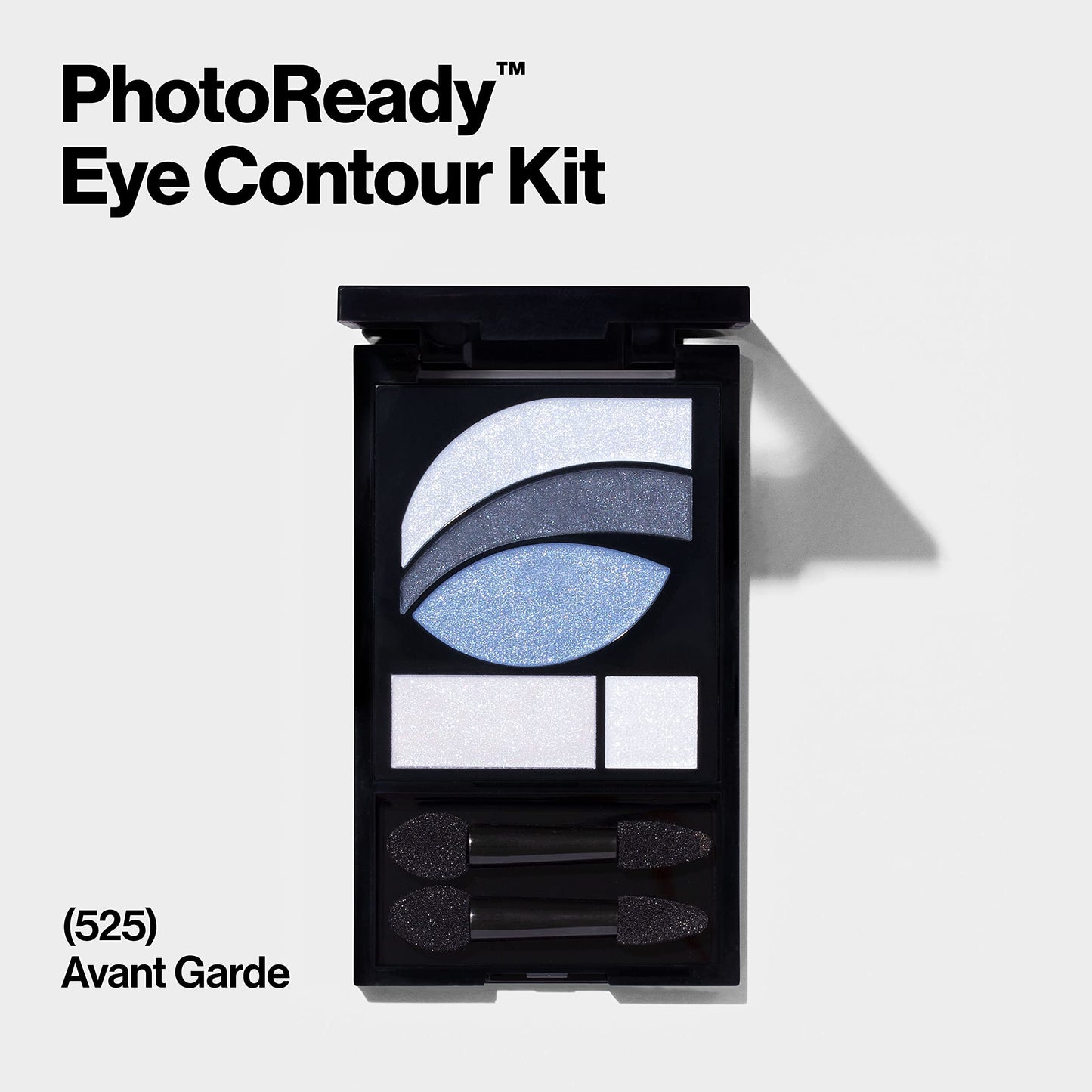 REVLON PhotoReady Eye Contour Kit, Eyeshadow Palette with 5 Wet/Dry Shades & Double-Ended Brush Applicator, Avant Garde (525), 0.1oz
