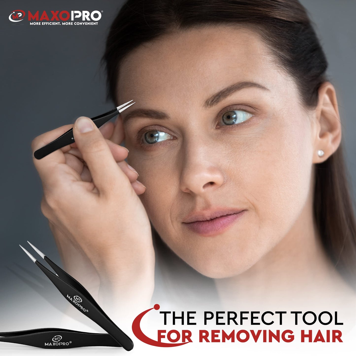 Professional Sharp Tweezers Pointed Tip | Stainless Steel, Fine Tip Needle Nose Tweezers for Women and Men | Facial & Eyebrow Hair, Ticks, Precision