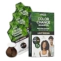 Red by Kiss Color Change Shampoo - Permanent Hair Color with 100% Gray Coverage, Quick 7-10 Minute Formula, No Tools Needed, Herbal Extracts, Includes