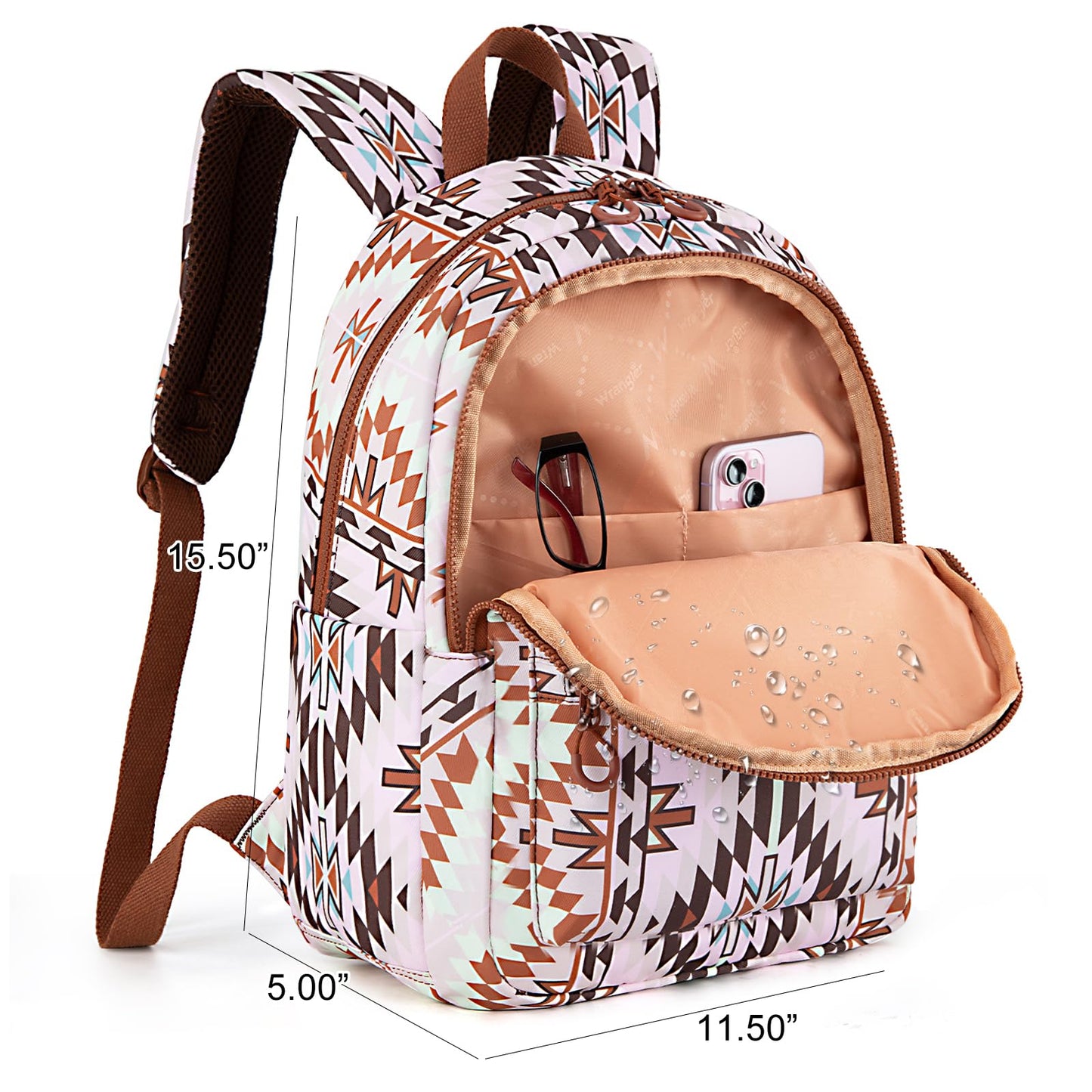 Montana West x Wrangler Aztec Backpack Mommy Daypack Western Travel Bag for Women