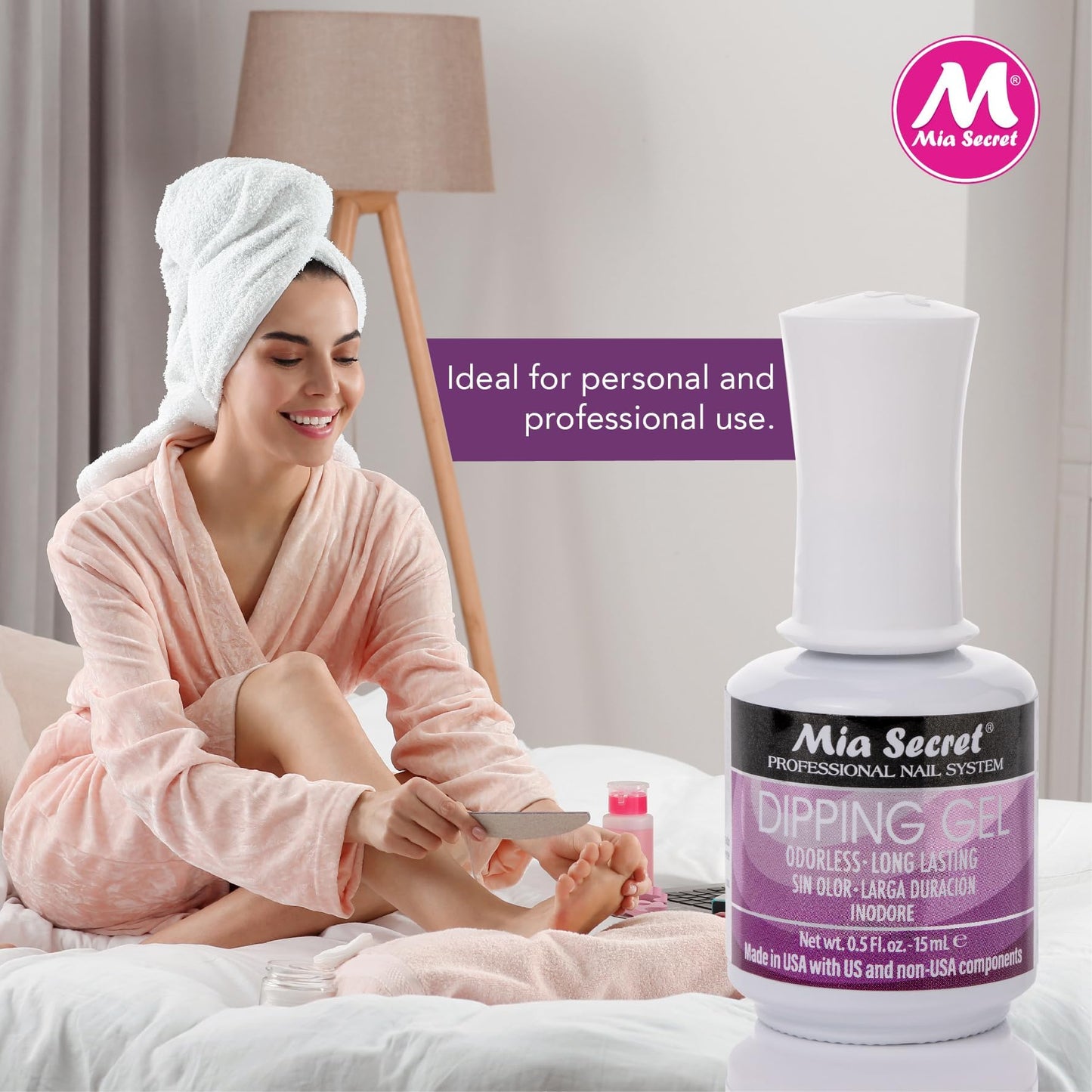 Mia Secret Professional - Dipping Gel UV,LED Odorless- Acrylic Dip system (1/4 oz.) Beauty & Personal Care Mia Secret