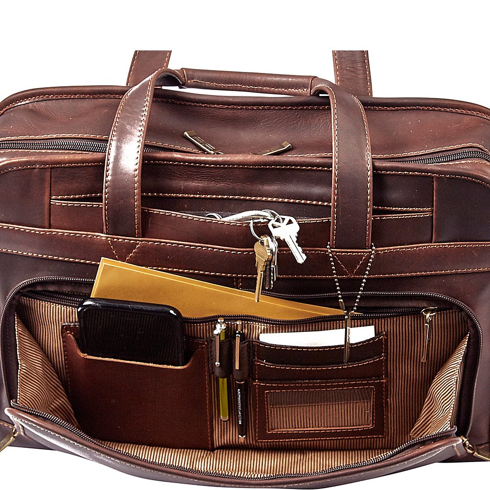 Claire Chase Legendary Professional Briefcase, Dark Brown, One Size