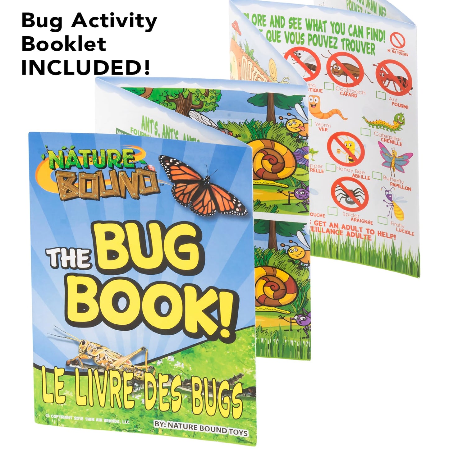 Nature Bound Critter Cage Bug Catcher & Habitat Kit – Kids Bug House with Activity Booklet, Indoor/Outdoor STEM Learning Toy, Ages 3+, Green