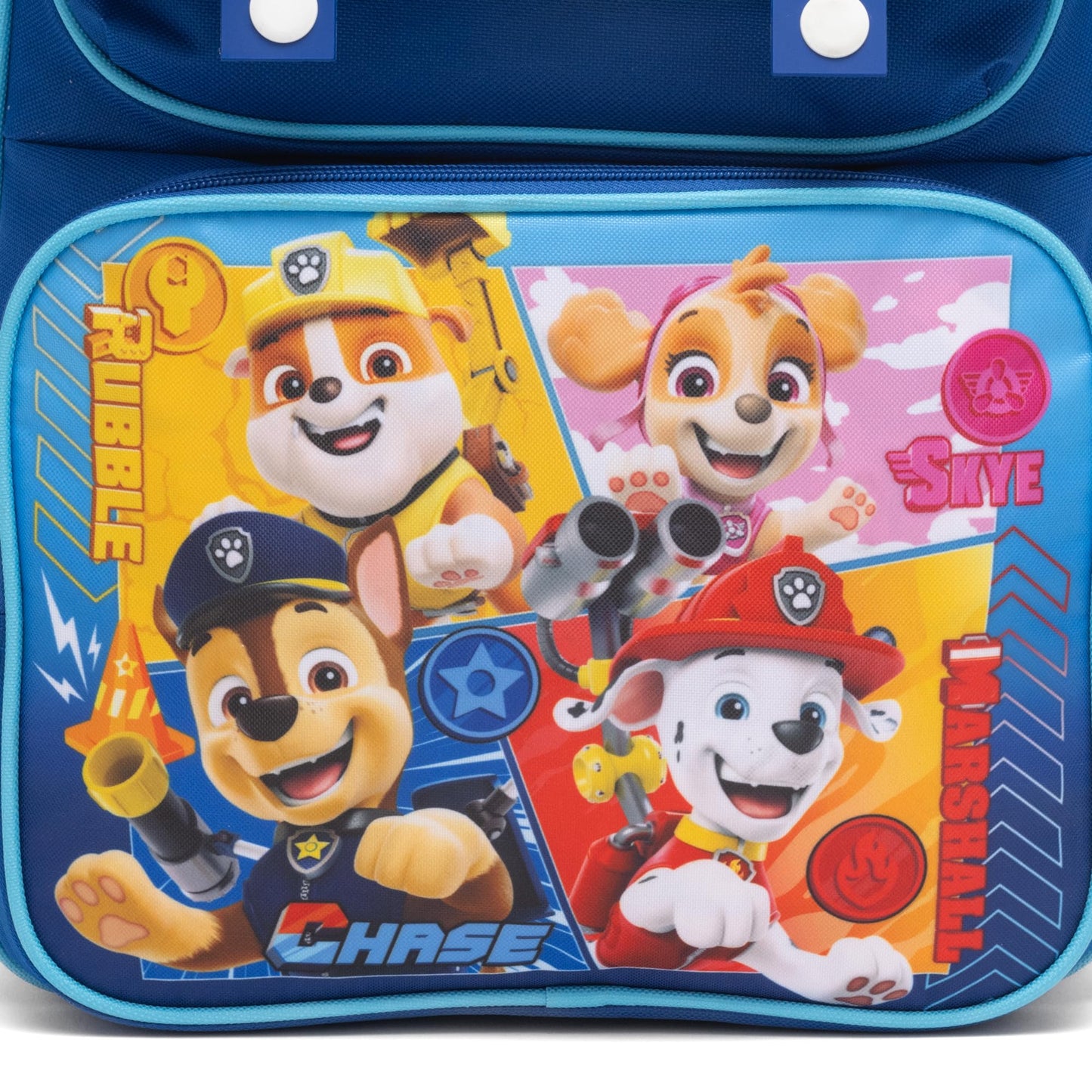 Ruz - Paw Patrol Large School backpack with Padded Back and Adjustable Straps, Blue, A28245