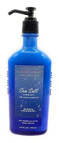 Bath & Body Works Aromatherapy Sea Salt Therapy - Mimosa Spearmint Sea Minerals + Aloe Body Lotion, 6.5 Ounce