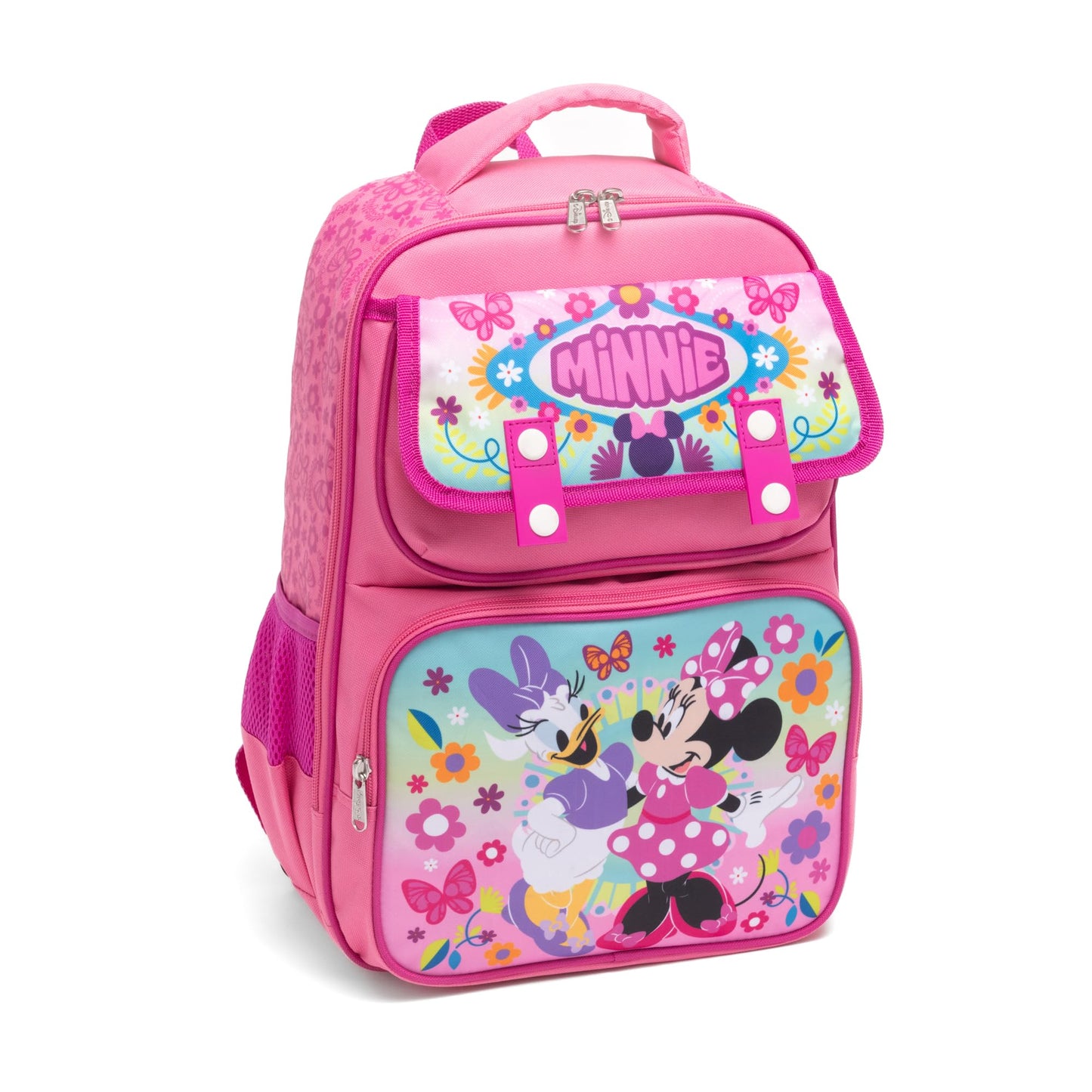 Ruz - Minnie Mouse Large School backpack with Padded Back and Adjustable Straps, Pink, A28237