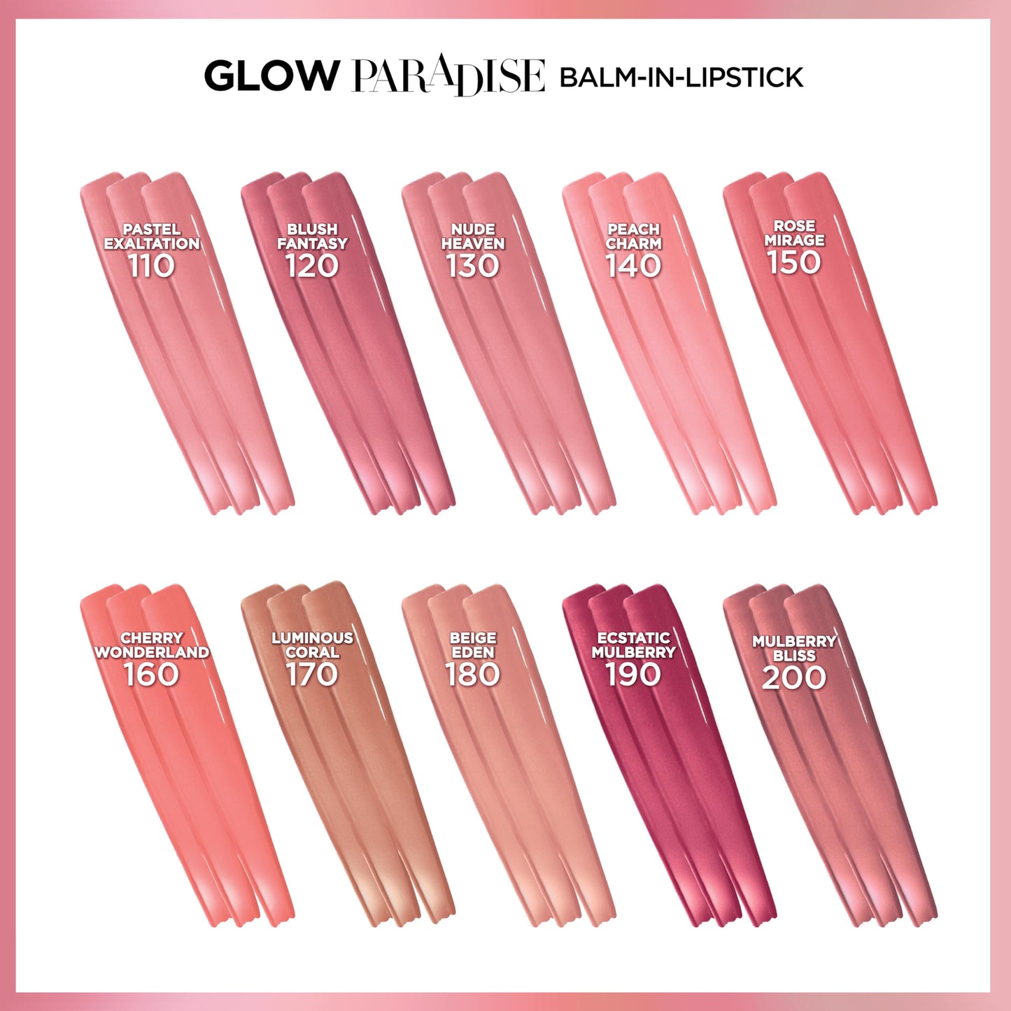 L'Oreal Paris Glow Paradise Hydrating Balm-in-Lipstick with Pomegranate Extract, Luminous Coral, 0.1 Oz