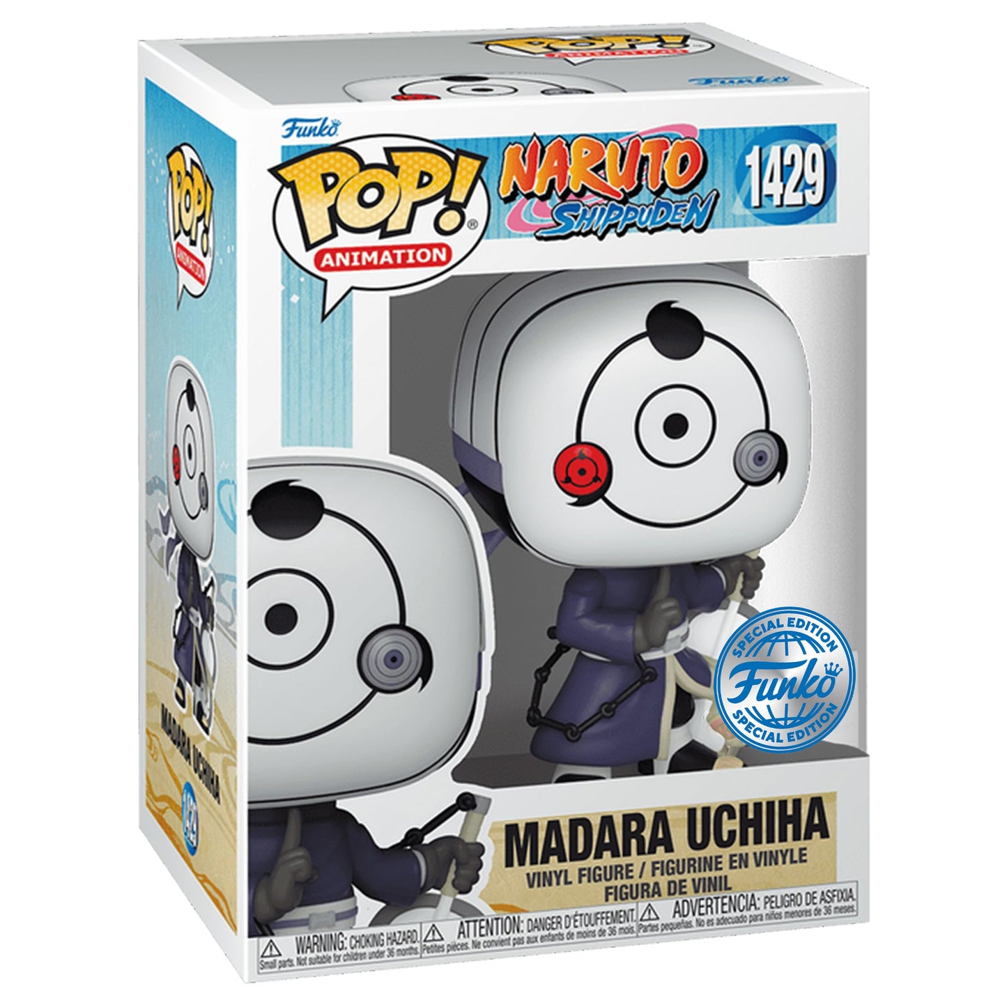 Funko Pop! Animation: Naruto Shippuden - Madara Uchiha War Mask Special Edition Exclusive Vinyl Figure #1429