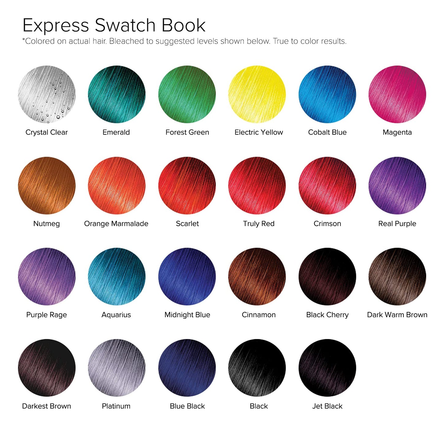 Kiss Express Semi-Permanent Hair Color - Vivid, Highly Pigmented Dye for Vibrant Hair, Gentle Formula, Gray Coverage, pH Balanced, 23 Intermixable