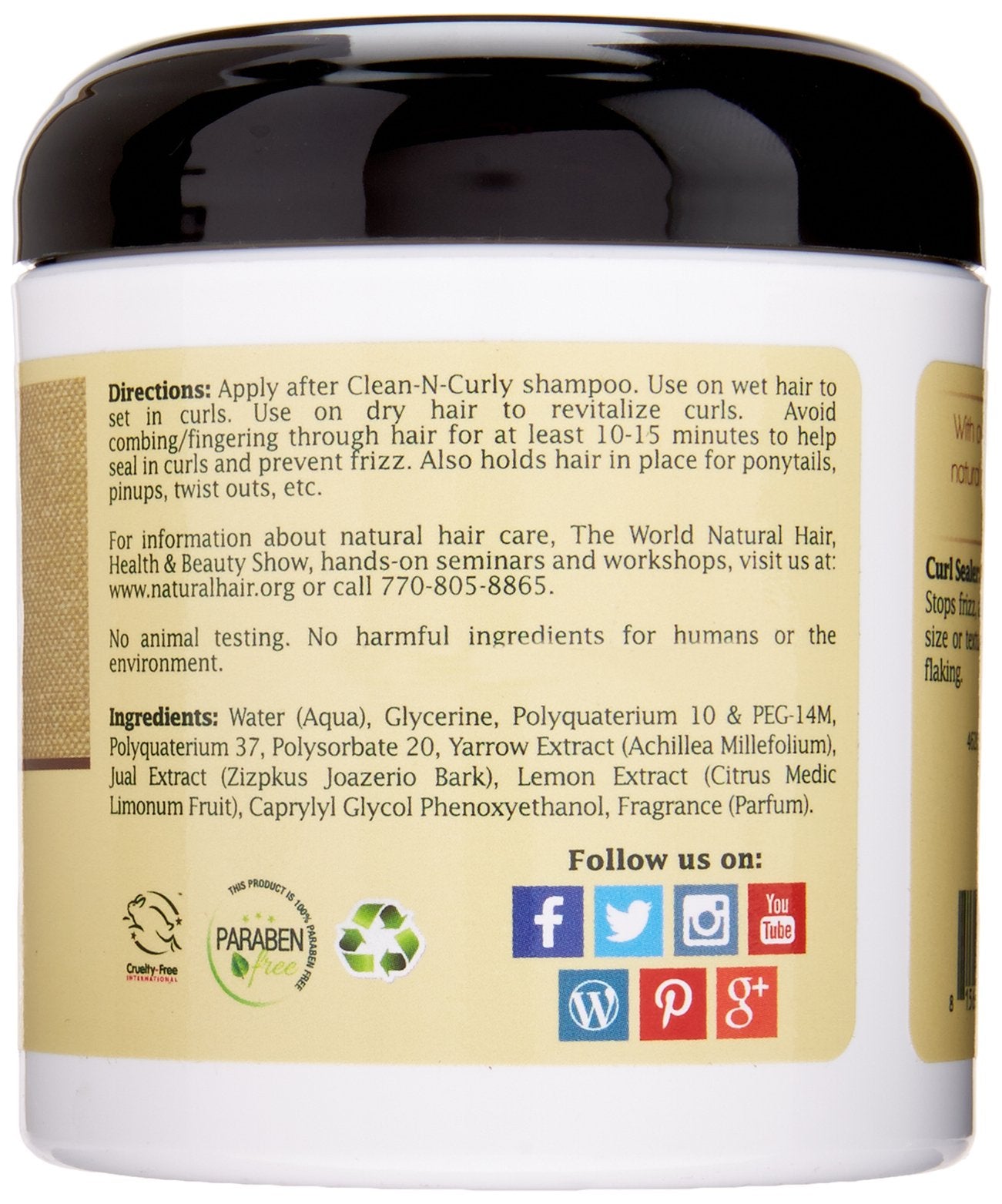 Taliah Waajid Curls Waves Natural - Curl Sealer | Leave-in-Conditioning | Shapes and Seals in Curls | No Build-up or Frizz | Stops Frizz, Adds Shine |
