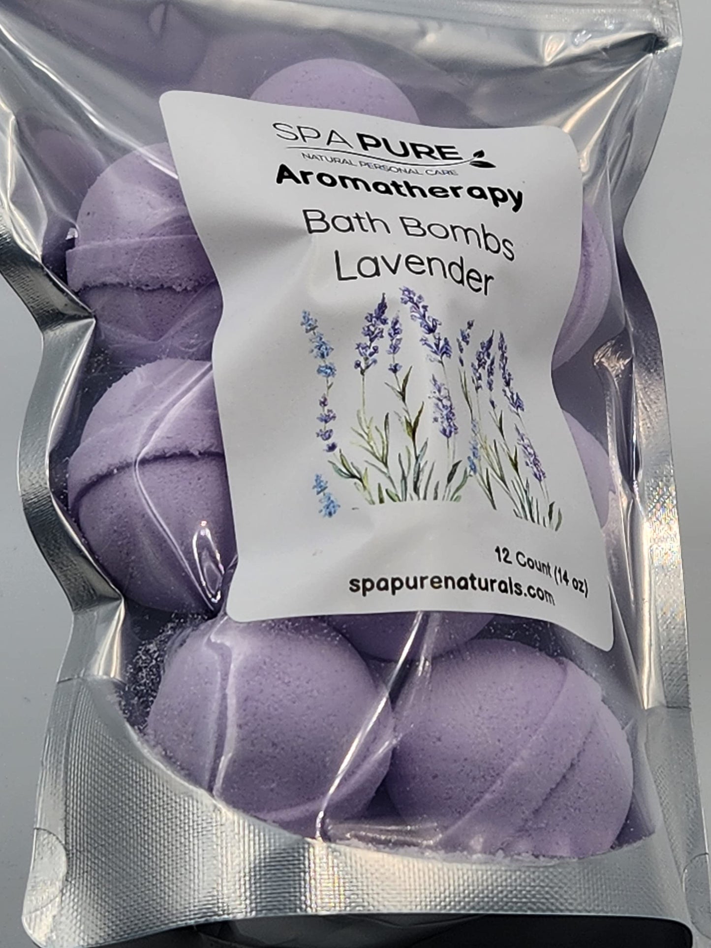 Essential Oil Bath Bombs - USA Made with Coconut Milk & Shea Butter - for a Luxurious at Home Spa Bath (12 Count) Pack of 1 (Lavender)