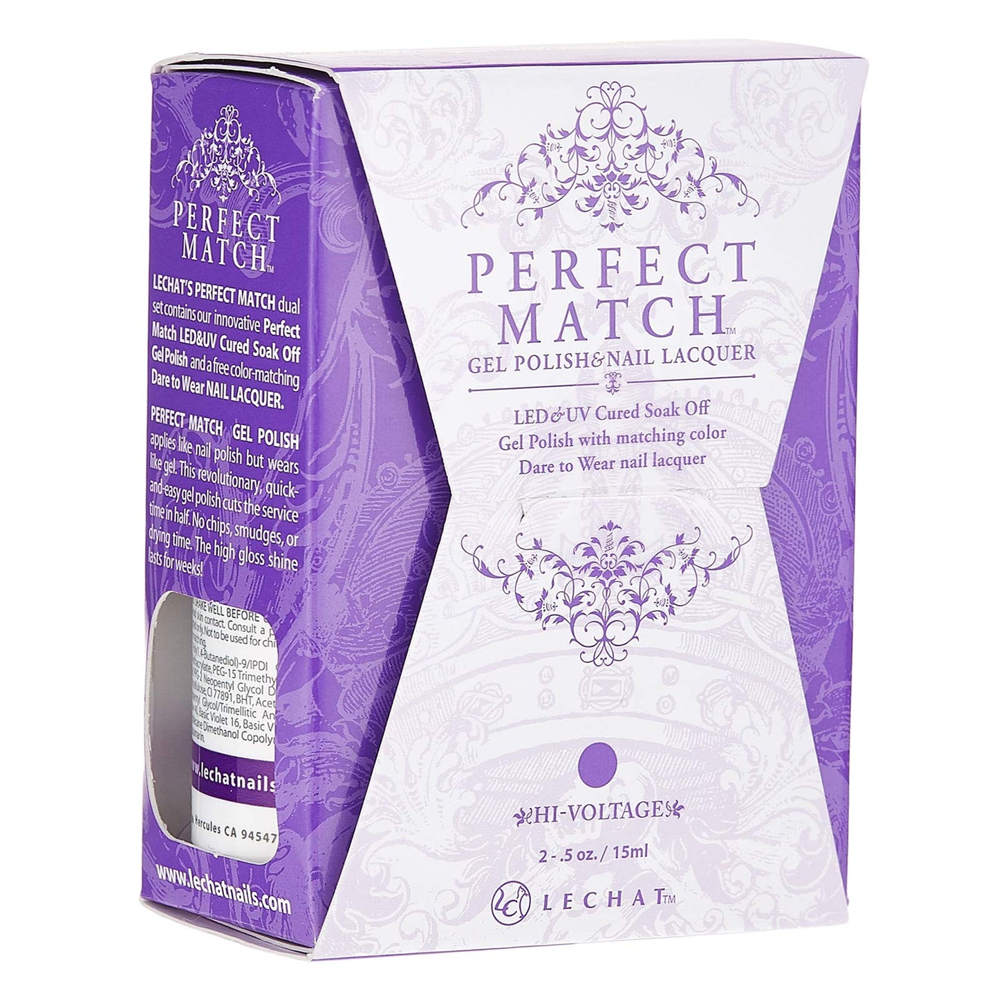 LeChat Perfect Match Gel Polish, Hi-Voltage, 0.5 fluid_ounces Beauty & Personal Care LECHAT