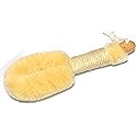 Quality SISAL All Natural Spa Dry Skin Brush with Off-White Cord Handle for Men & Women - 10" Length