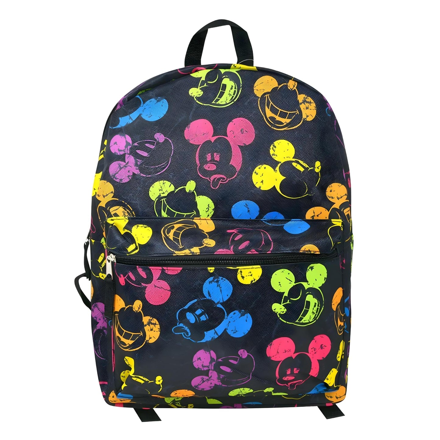 Mickey Mouse Disney Neon Heads 16 Inch Kids Backpack