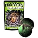 Kids Dino Bombs Dinosaur Bath Bombs - Fun XL Bathbombs for Kids - 5 Ounces Each - Kids Bath Fizzers - Turns Kids Bath Water Murky Green - 2 Pack