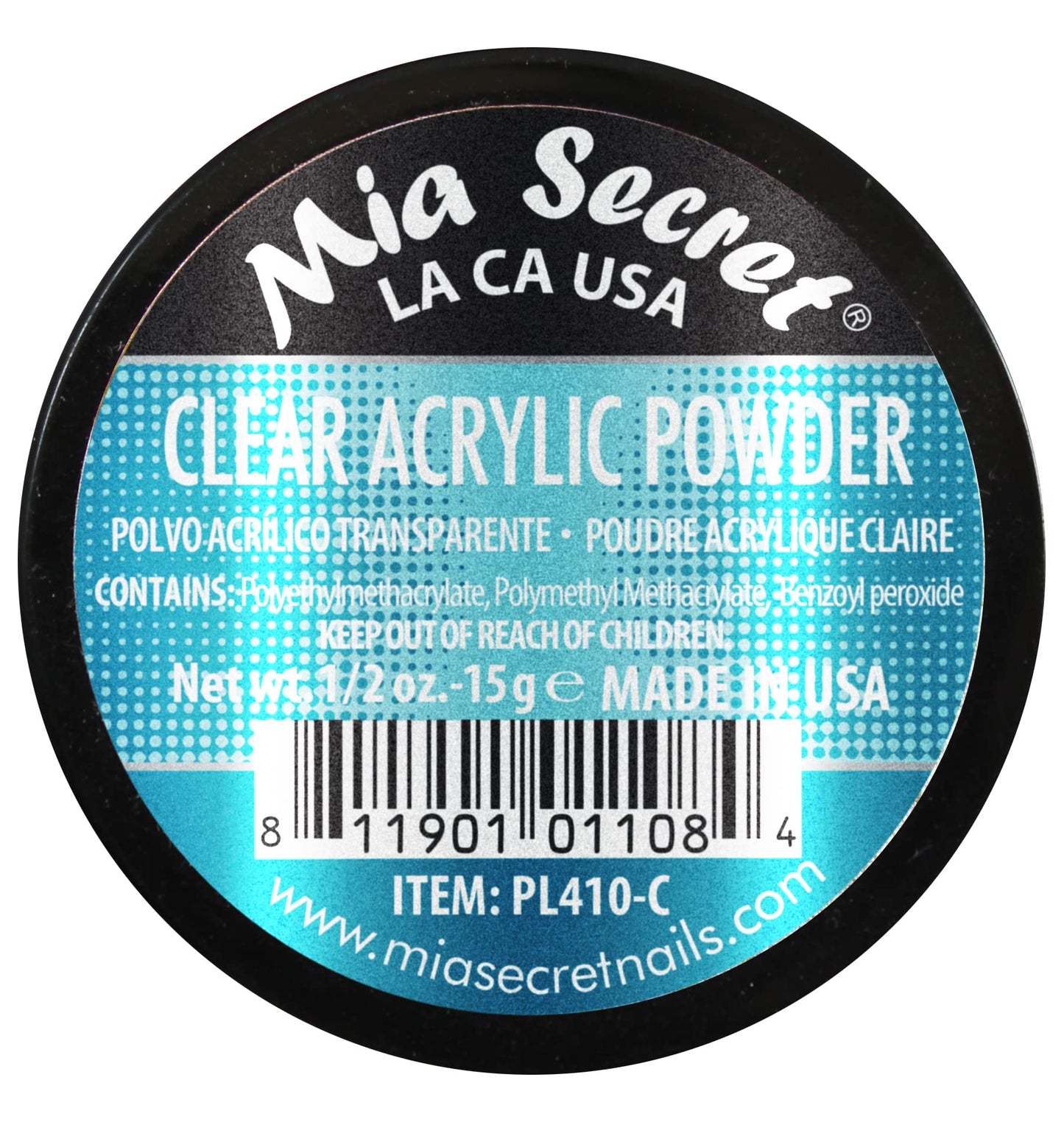 Clear Acrylic Powder by MIA SECRET