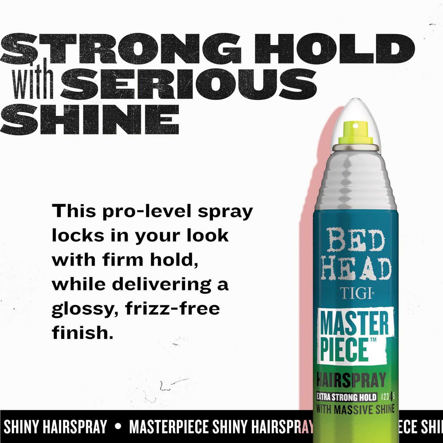 Bed Head by TIGI Frizz Control Hairspray Extra Hold Masterpiece Hair Care Spray for Incredibly Shiny and Glossy Hair, 10.3 oz