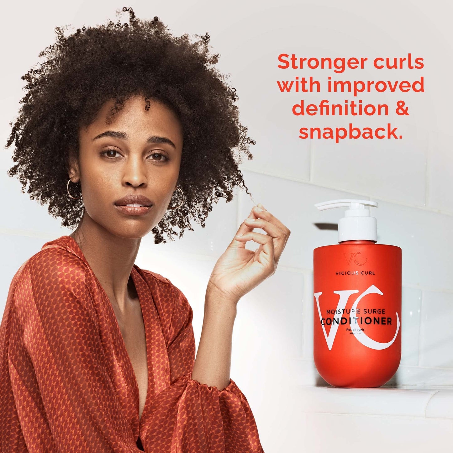 VICIOUS CURL Foaming Shampoo + Deep Conditioner Trial Kit - Curl-Enhancing Cleanser & Moisturizing Conditioner for Curly Hair, CGM Approved, Curl