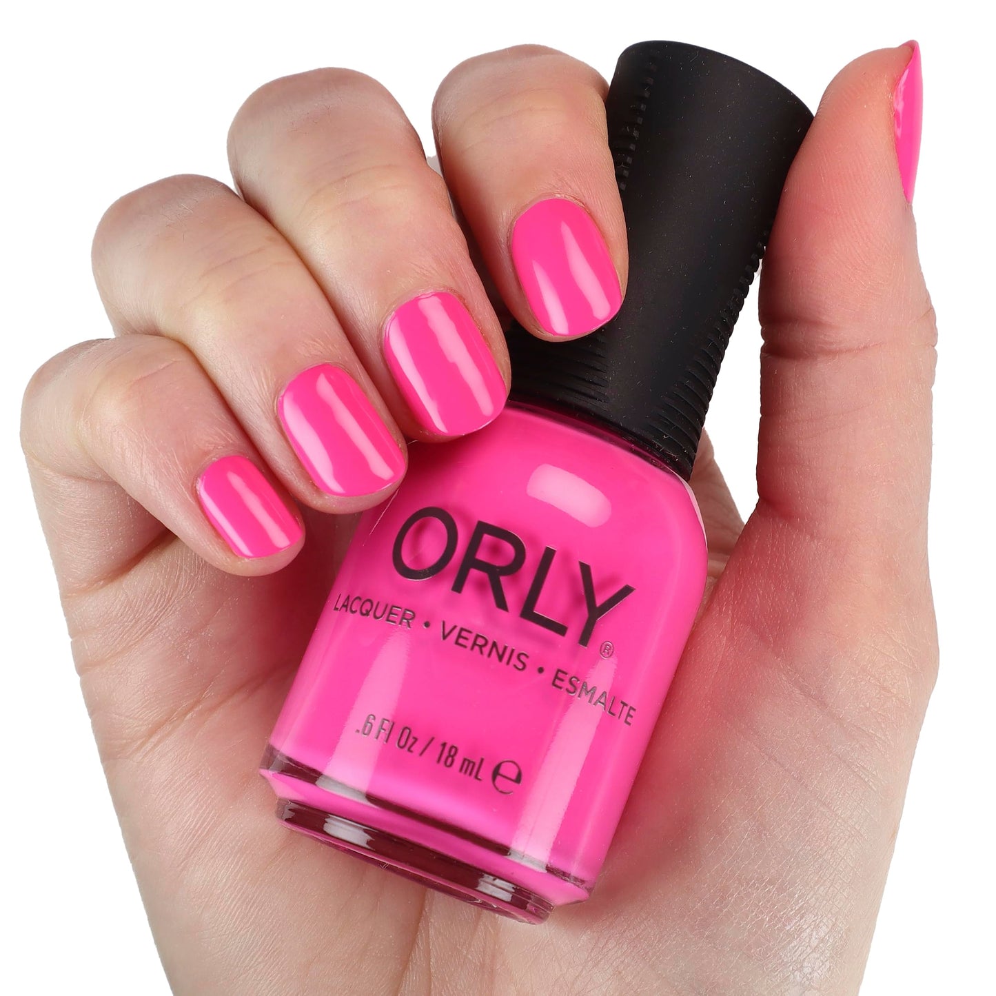 Orly Neon Nail Polish - That’s Hot | Hot Pink Crème | Bright, Bold Nails | Full Coverage in Just Two Coats | Stays On Without Chipping for Days | Easy Beauty & Personal Care Orly