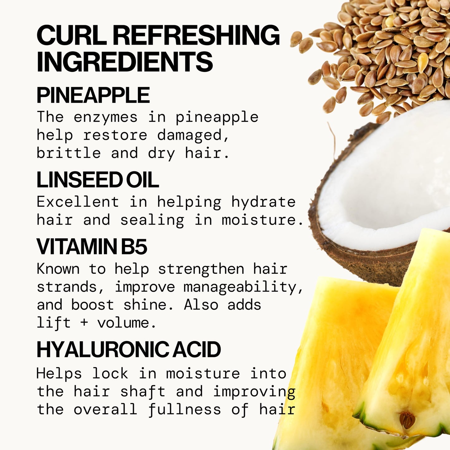 Pacifica Beauty Pineapple Curls 3-Step Hair Care Kit: Curl Defining Shampoo + Conditioner + Pineapple Swirl Curl Cream - Enhances Curls, Reduces