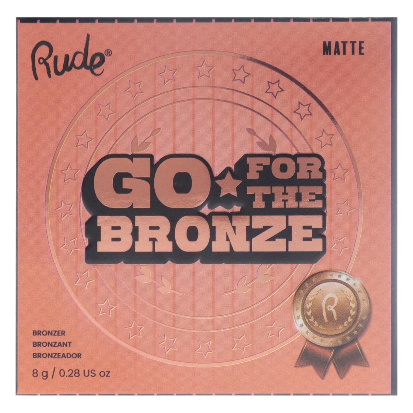 Go for the Bronze - Third On The Podium by Rude Cosmetics for Women - 0.28 oz Bronzer