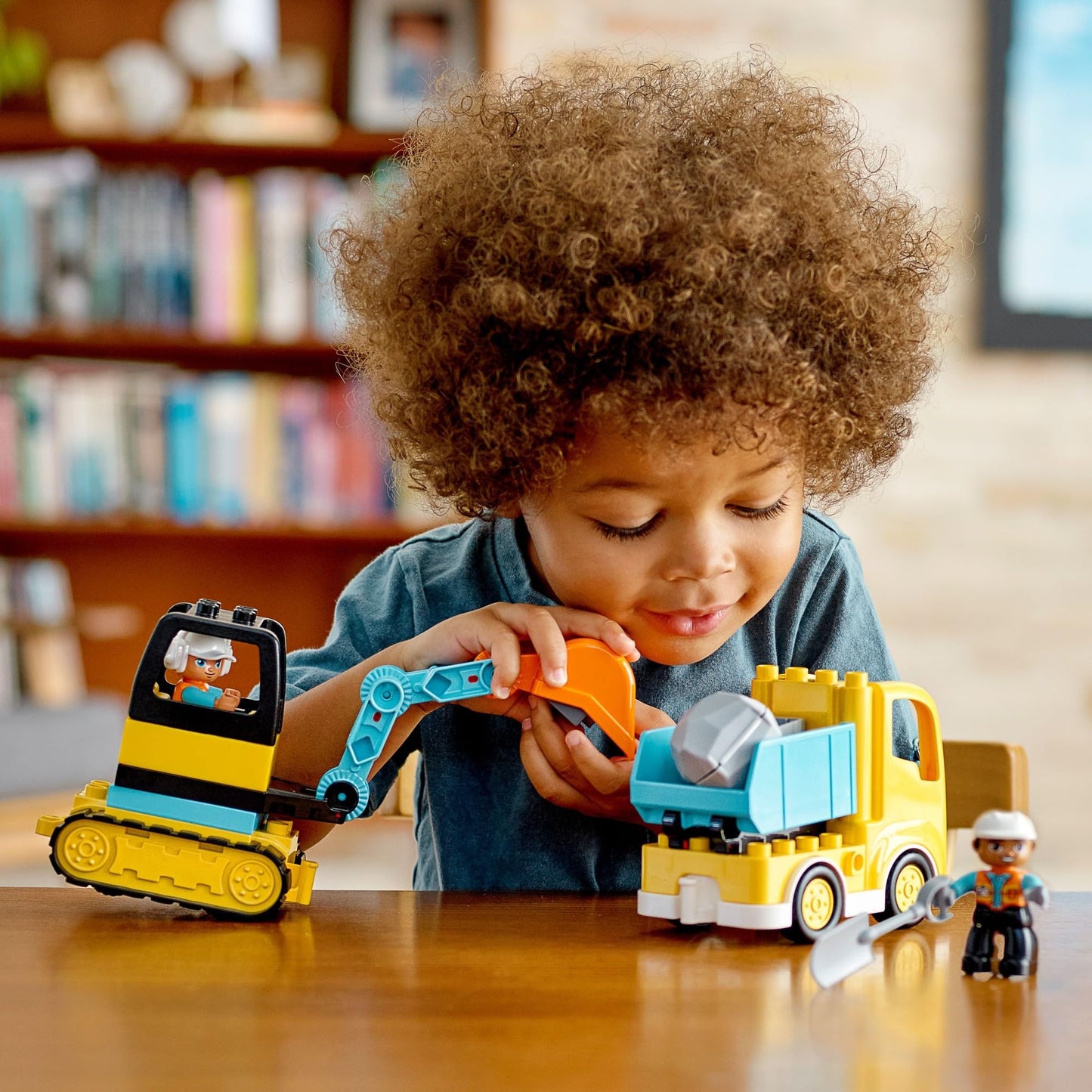 LEGO DUPLO Town Truck & Tracked Excavator 10931, Preschool Construction Toy, Learning Building Blocks Gift for Toddlers Boys & Girls Ages 2-3