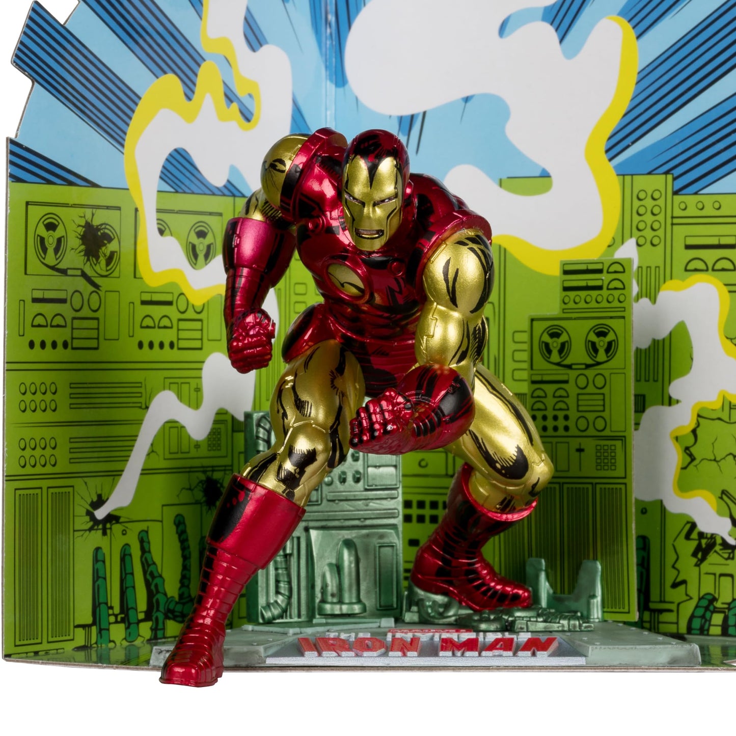 McFarlane Toys - Marvel Iron Man 1:10th Scale Posed Figure with Scene (The Invincible Iron Man #126)