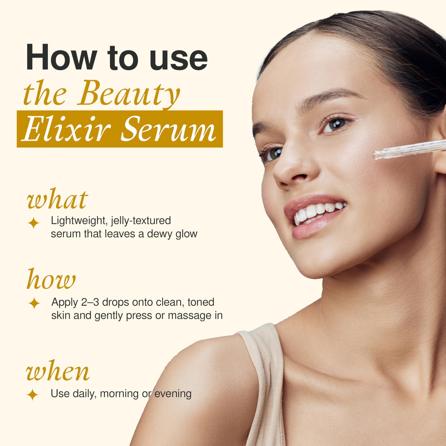 The Beauty Elixir Collagen Serum For Face with 24k Gold - Dermatologist Tested - Anti Aging, Ultra Hydrating, Fine Lines & Wrinkle Treatment - Clean
