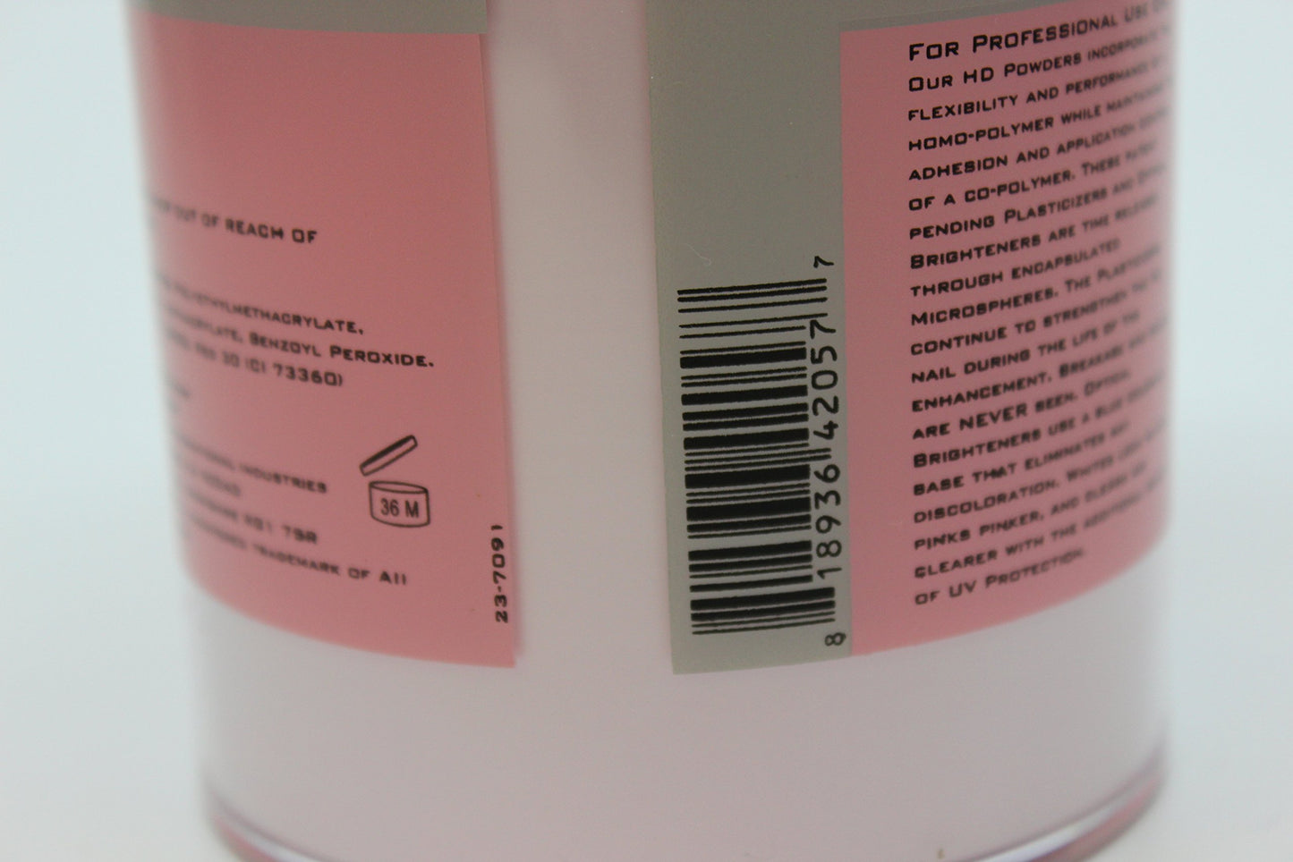 EZ Flow High Definition Pink Powder False Nails, 16 Ounce