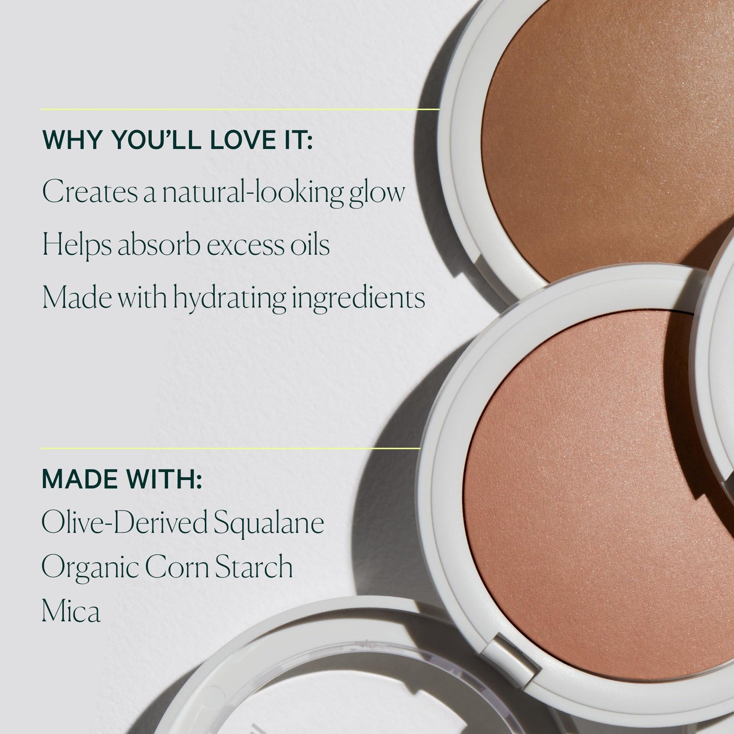 Well People Superpowder Bronzing Powder, Hydrating Baked Bronzing Powder For A Natural Glow, Semi-matte Finish, Vegan & Cruelty-free, Sun Glow
