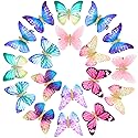 Boao 18 Pieces Butterfly Hair Clips Glitter Barrettes Fabric 90s Butterfly Snap Clips for Teens Women Hair Accessories DIY Crafts Wedding and Back
