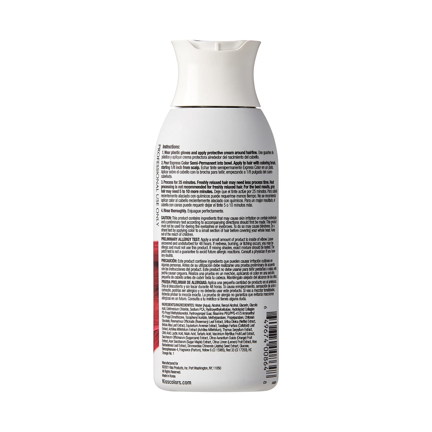 Kiss: Express Semi Permanent Hair Color - Truly Red K48-Truly Red