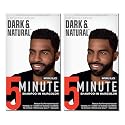 SoftSheen-Carson Dark & Natural Hair Color for Men 5 Minutes, Natural Looking Gray Coverage for Up To 6 Weeks, Shampoo-in Permanent Hair Dye, Ammonia