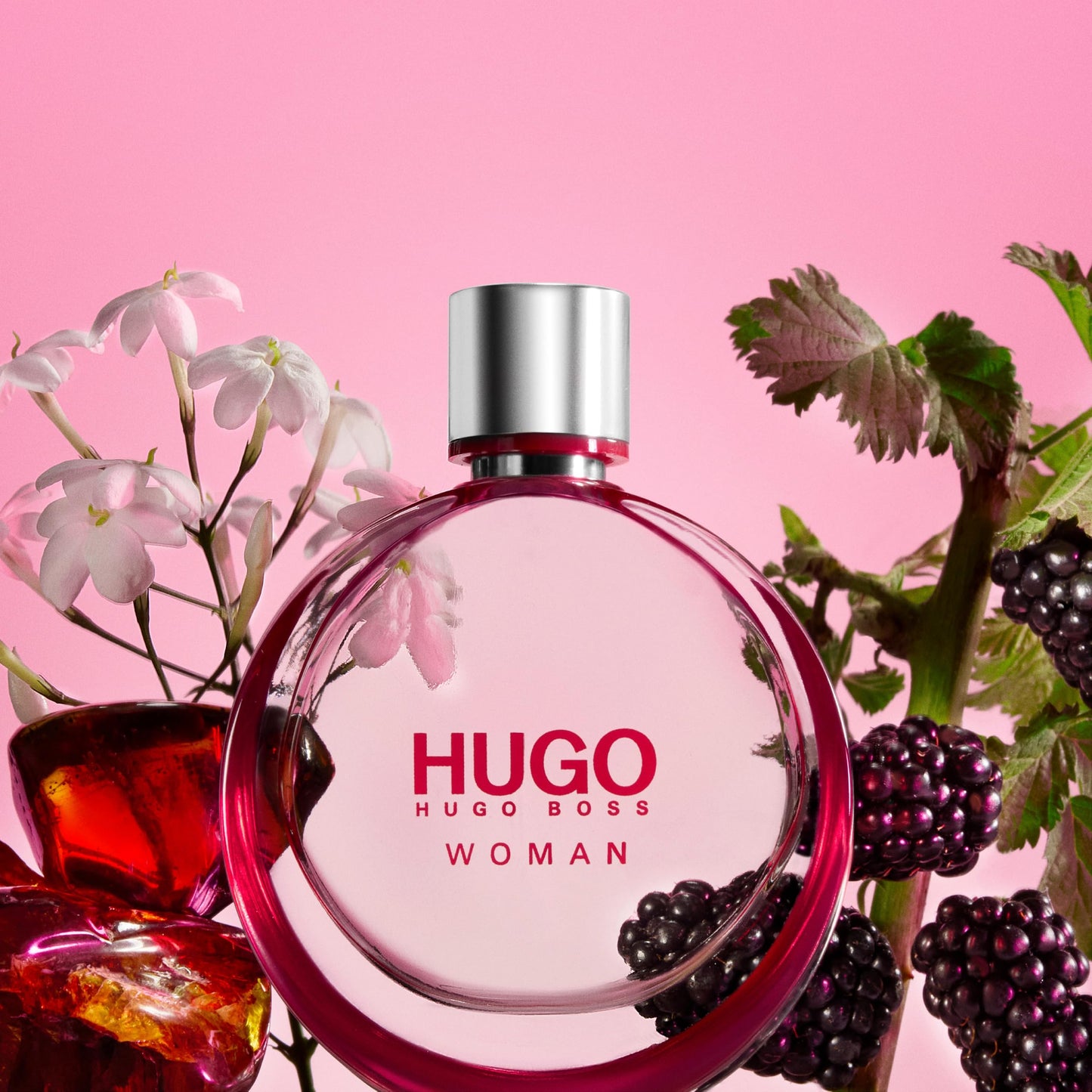 Hugo Boss HUGO Woman Eau de Parfum - Women's Floral Perfume - With Notes of Boysenberry, Black Tea, Jasmine & Amber - Luxury Perfumes for Women - Long