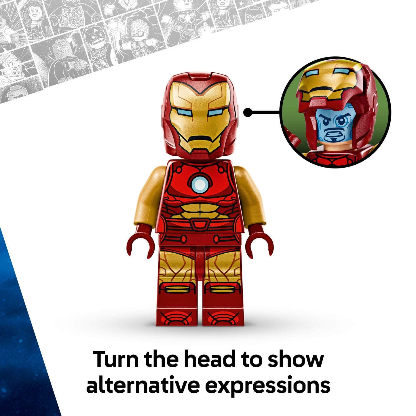 LEGO Marvel Iron Man Mech vs. Ultron 76307, Buildable Superhero Action Figure Set, Fun Toy Gift for Kids Ages 6+