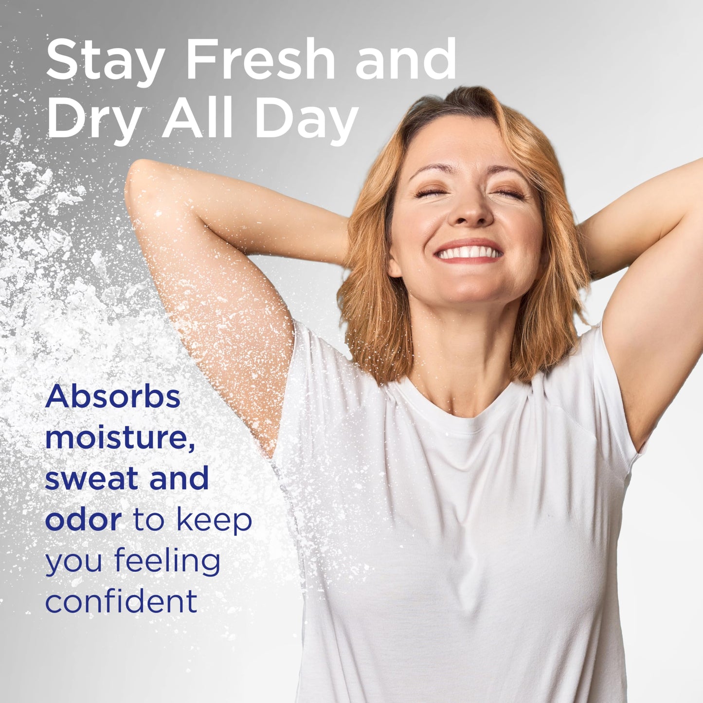 Shower to Shower Morning Fresh Body Powder with Lavender for Men & Women, Talc Free, Sweat Absorbing, Prevents Chafing & Odor, Deodorizing - 13 oz