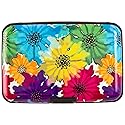 Kaabao Credit Card Holder, Metal Card Wallet RFID Blocking Mini Slim Aluminum Business Hard Card Case for Women Men (Motley Floral)