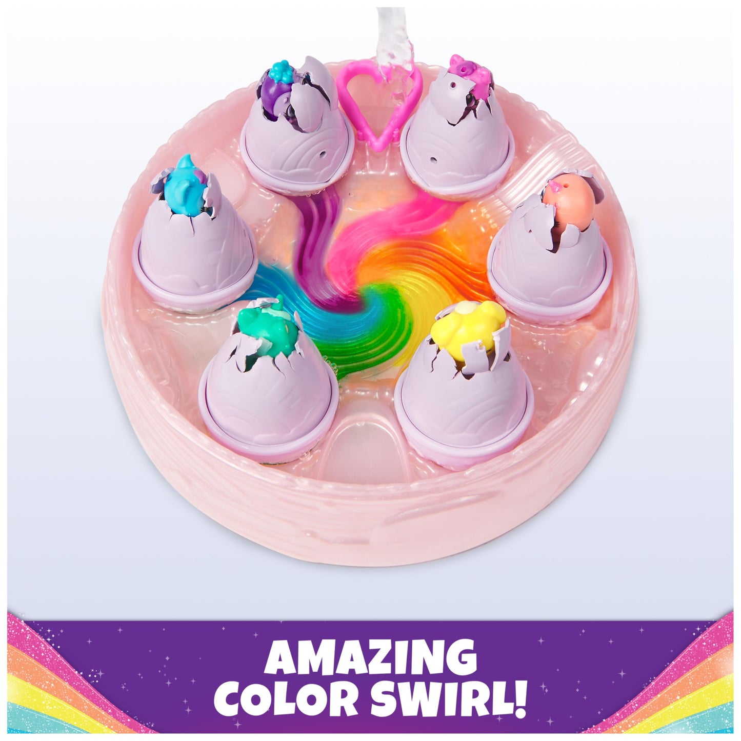 Hatchimals Alive, Rainbow Hatchery with 6 Mini Figures in Color Reveal Eggs & Over 10 Accessories, Kids Toys for Ages 3 and up