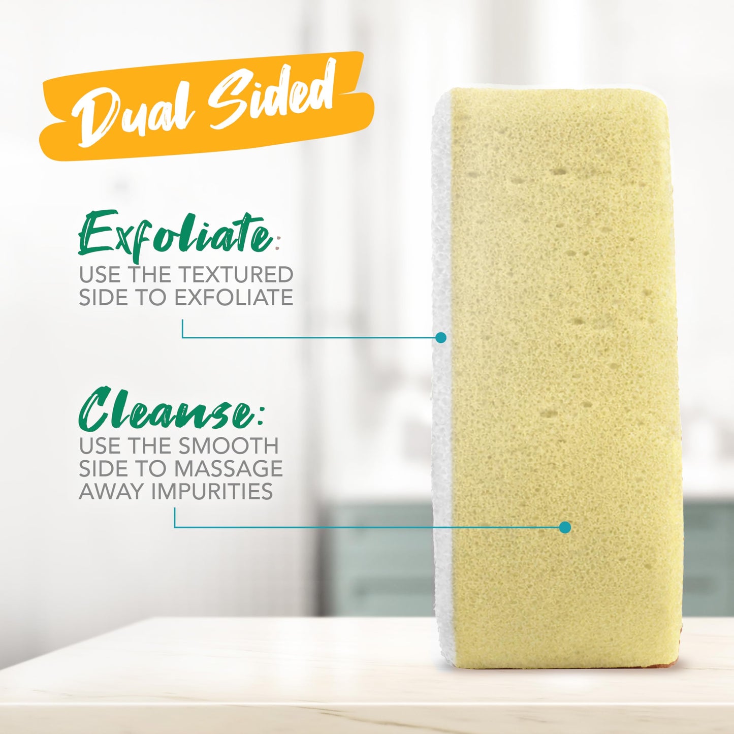 Spongeables Anti Cellulite Body Wash in a 20+ Wash Sponge, Citrus, 3 Count Beauty and Personal Care Spongeables