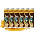 LIP BALM Mongo Kiss 6-Pack (6 tubes) Vanilla Honey by Eco Lips 100% Organic Beeswax & Cocoa Butter Lip Care with Organic Mongongo Oil - Soothe