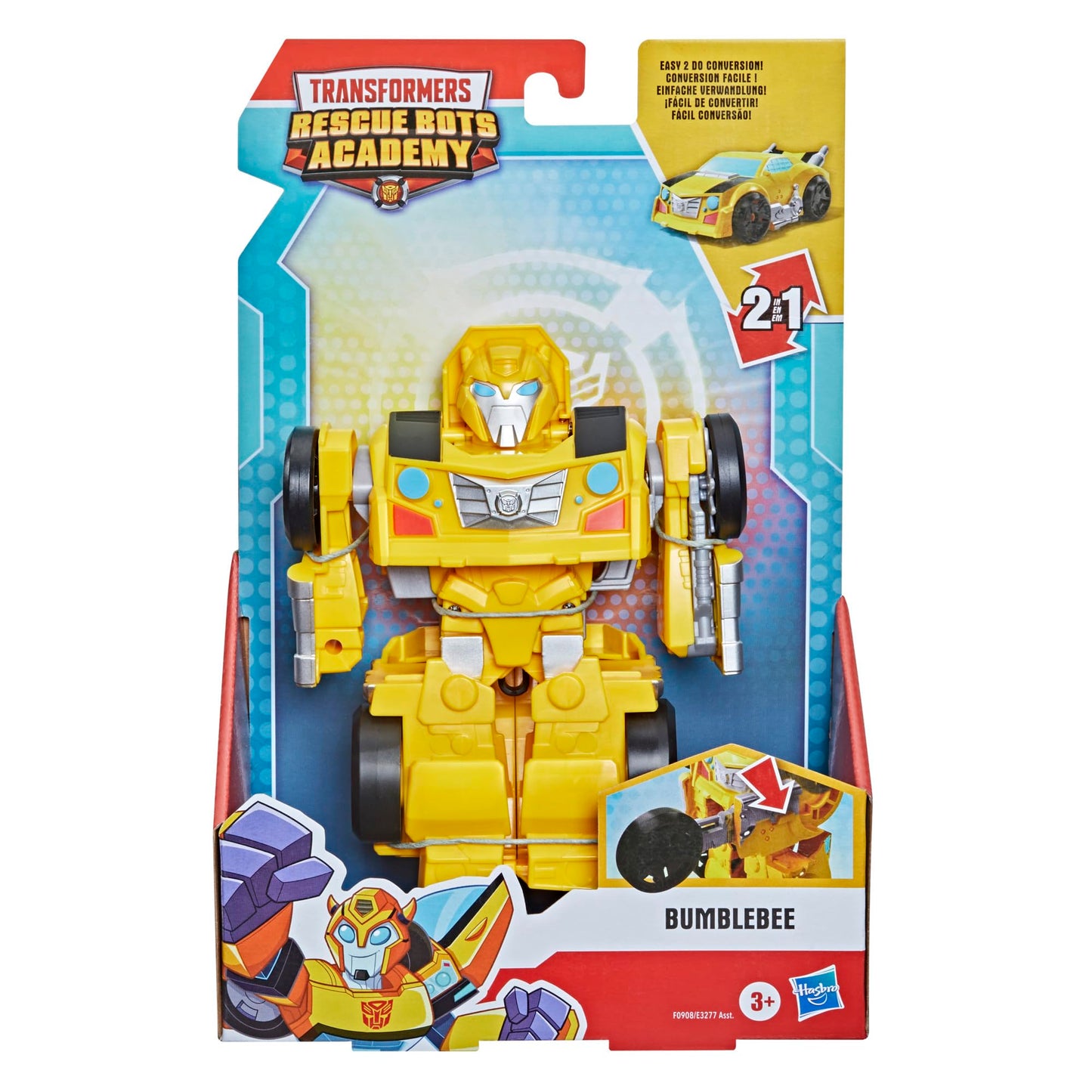 Transformers Rescue Bots Academy Bumblebee Converting Toy Robot, Playskool Heroes 6-Inch Collectible Action Figure Toy for Kids Ages 3 and Up (Amazon…