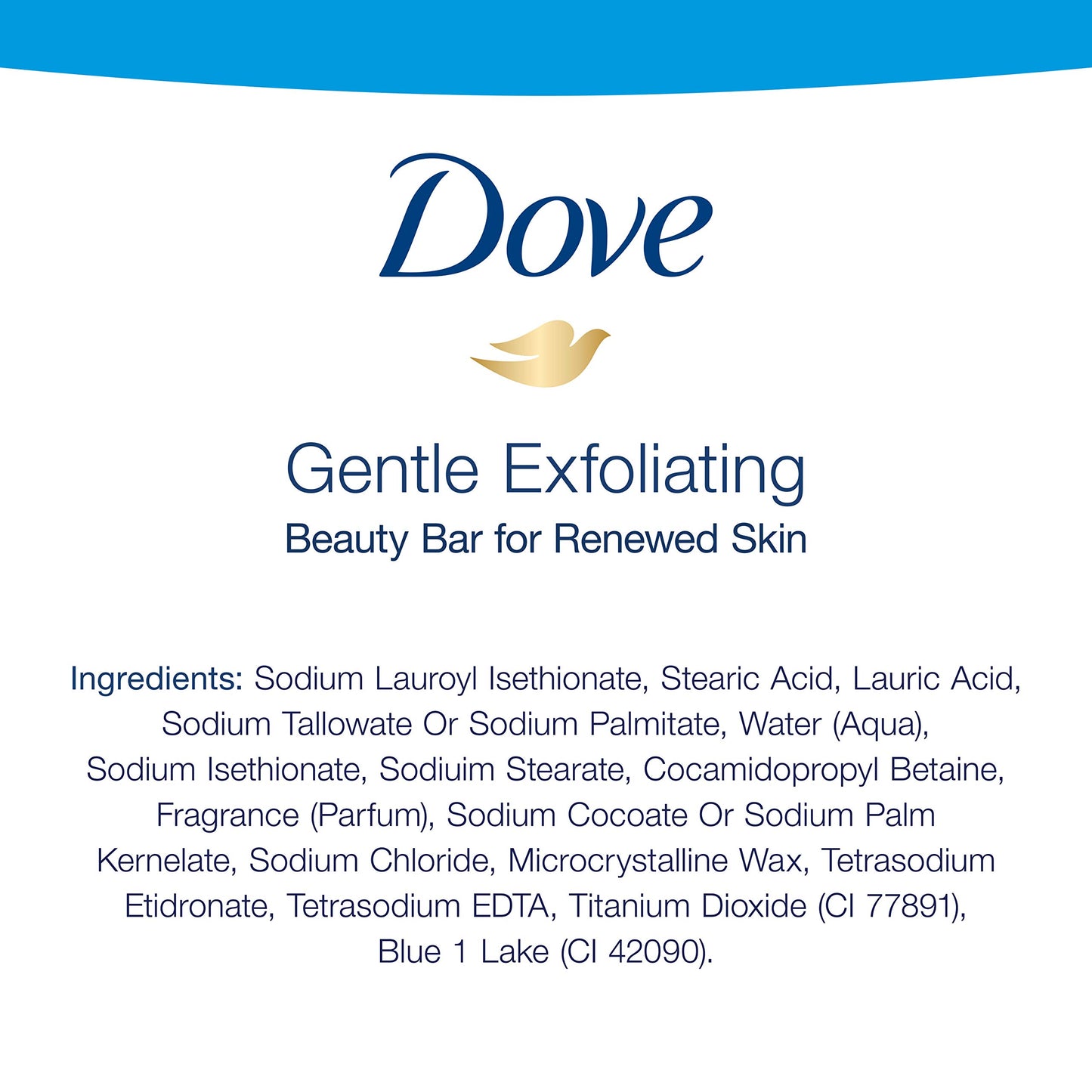 Dove Beauty Bar For Softer and Smoother Skin Gentle Exfoliating More Moisturizing Than Bar Soap 3.75 oz 10 Bars