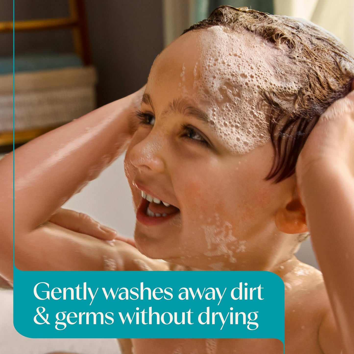 Aveeno Kids Sensitive Skin Face & Body Wash, Nourishing Oat Extract, Wash Away Dirt and Germs Without Drying, Kids Body Wash is Tear-Free