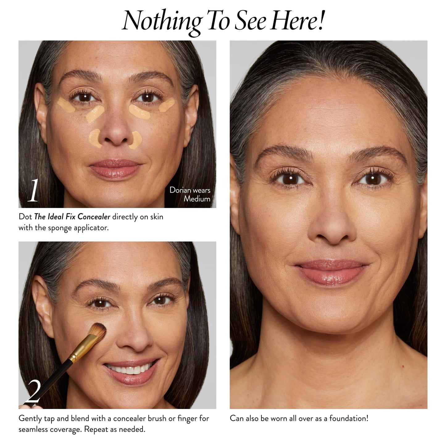 LAURA GELLER NEW YORK The Ideal Fix Concealer - Deep - Buildable Medium to Full Coverage Liquid Concealer - Covers Under Eye Dark Circles & Blemishes