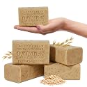 Australian Botanical Soap Oat Milk with Cloudberry - Triple Milled 6.6 oz Bar Soap with Shea Butter, Face Hand & Body Soap Bars, Pack of 4